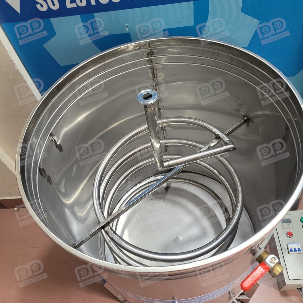 Ruột gà, đòn gánh và nồi nấu bỗng kết nồi bằng khớp nối nhanh