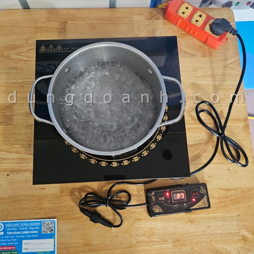 Kiểm tra bếp từ lẩu sôi cực nhanh