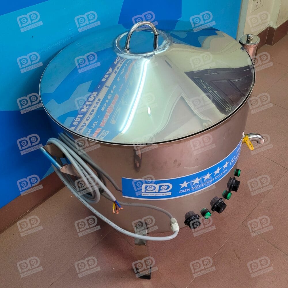 Nắp vung nồi hình nón và thành nước chảy vào trong