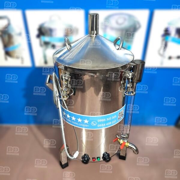 Nồi hấp cơm tấm 15kg có nắp hầm và chưng cất