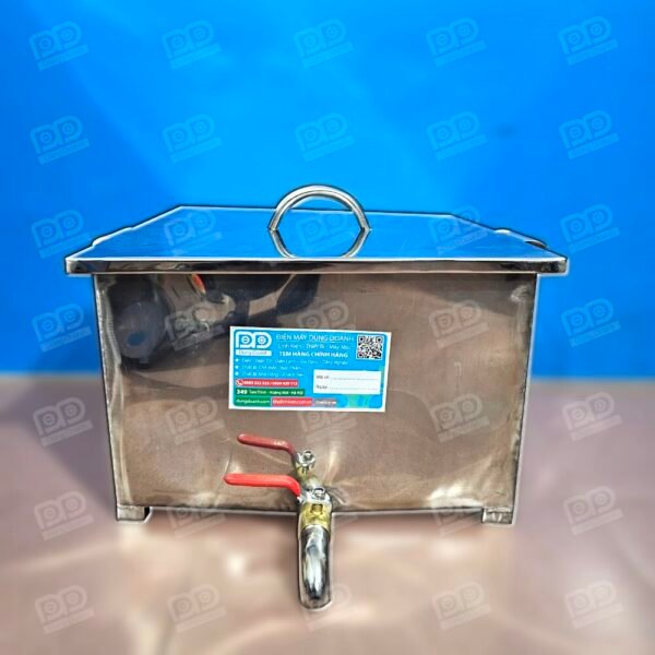 Thùng inox 304 đựng dầu 40x40x25