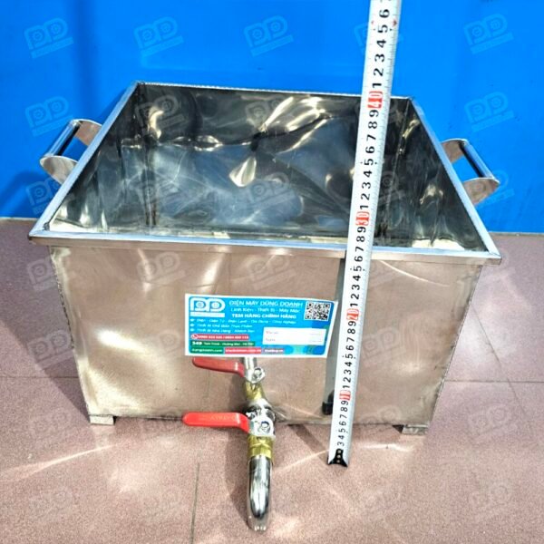 Tổng chiều cao ngoài của thùng inox 304