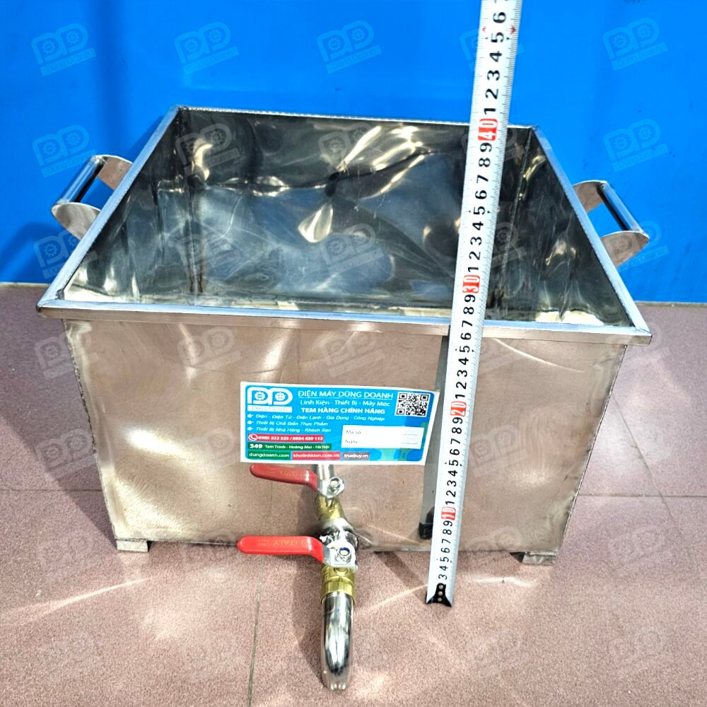 Tổng chiều cao ngoài của thùng inox 304