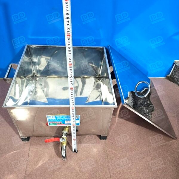 Chiều cao thùng inox vuông 304