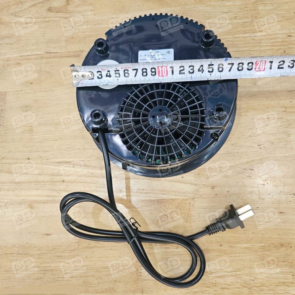Mặt dưới bếp từ lẩu âm bàn 195mm 800w dùng cho 1 người