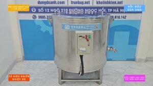 Nồi Inox 3 Lớp Nhiệt Dầu Nấu Sáp Ong 600 Lít