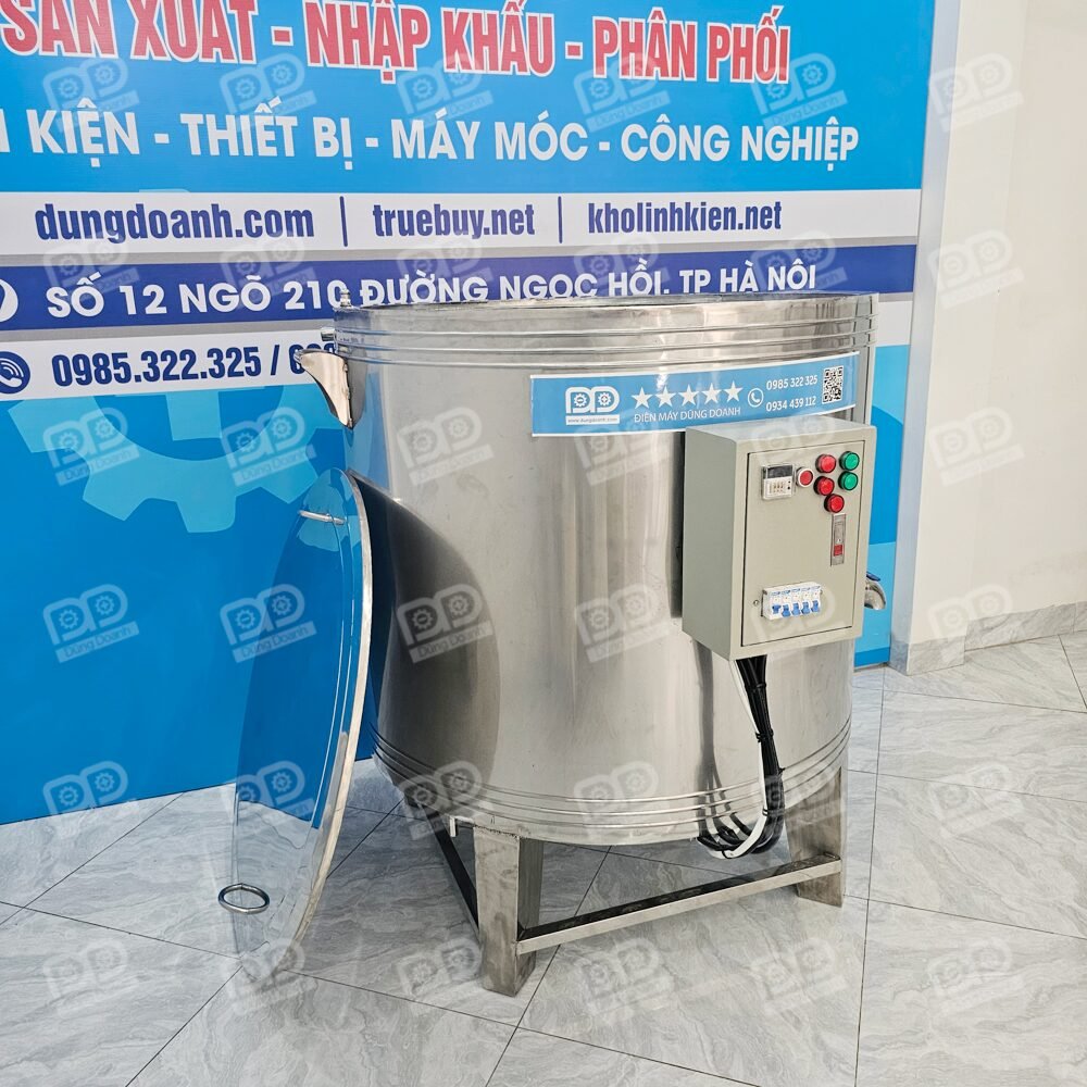 Nồi 600 lít với 4 chân và thanh giằng chắc chắn