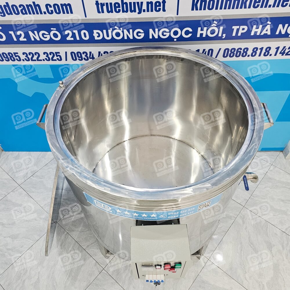 Nồi inox nhiệt dầu 3 lớp nồi nấu sáp ong 600 lít - Ảnh 7