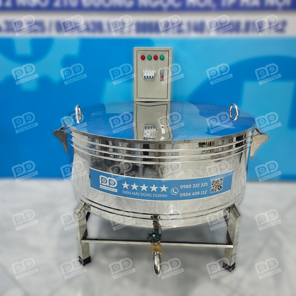 Chảo chiên điện 190 lít inox 304