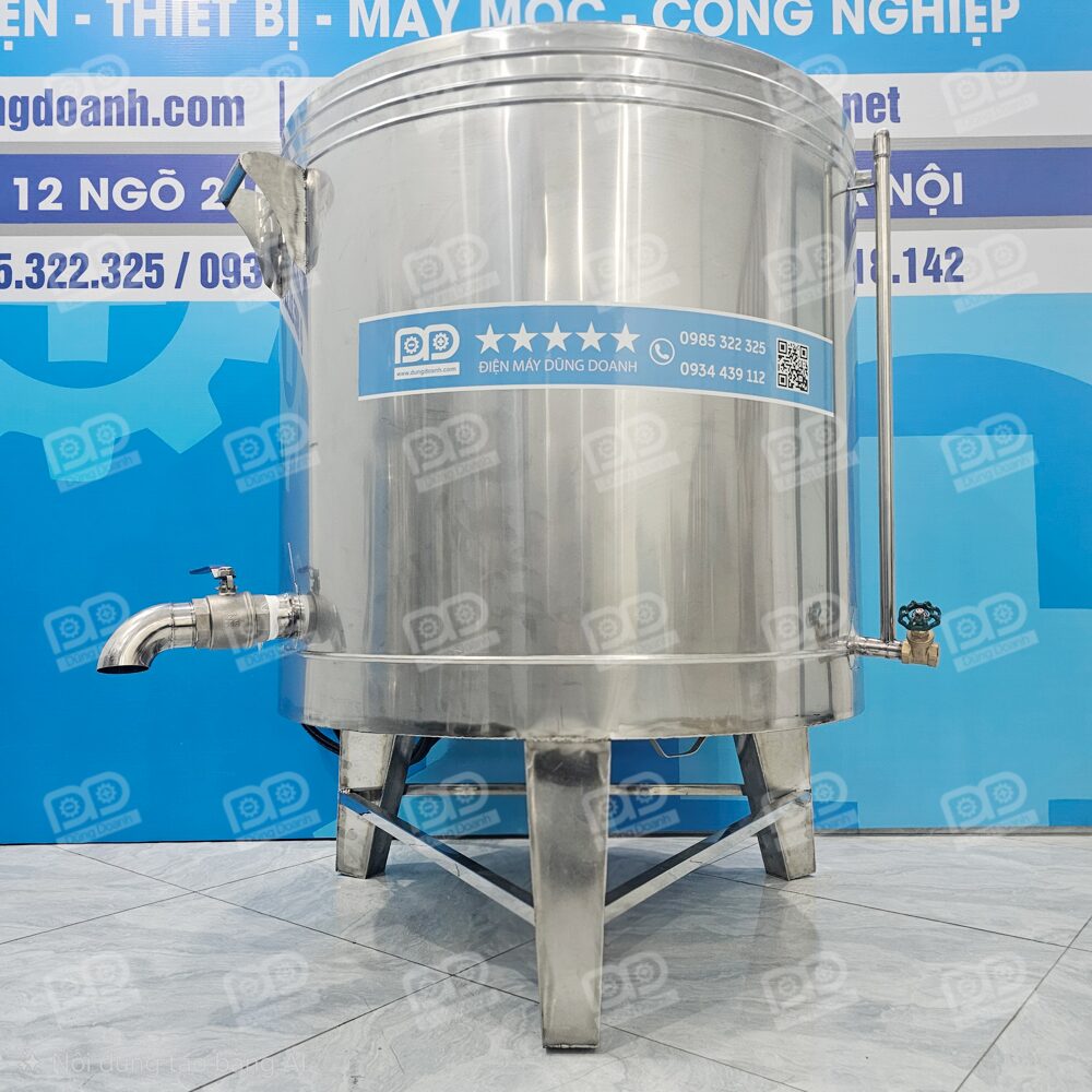 Sản phẩm được chế tác hoàn toàn từ Inox 304 cao cấp, đảm bảo độ bền vượt trội, chống gỉ sét và đáp ứng nghiêm ngặt các tiêu chuẩn về vệ sinh an toàn thực phẩm