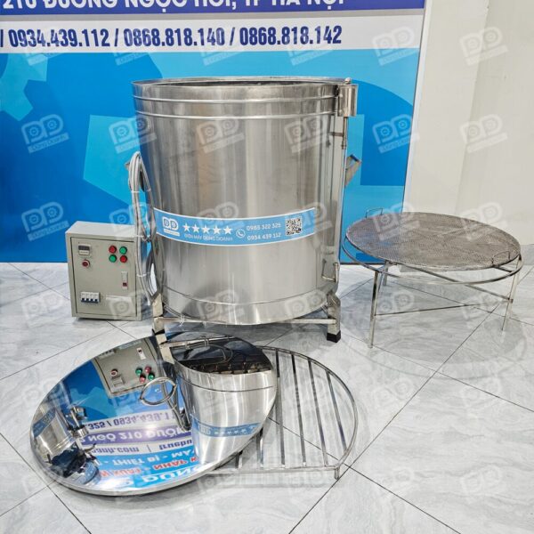 Toàn bộ phụ kiện của nồi luộc hấp đa năng 320 lít