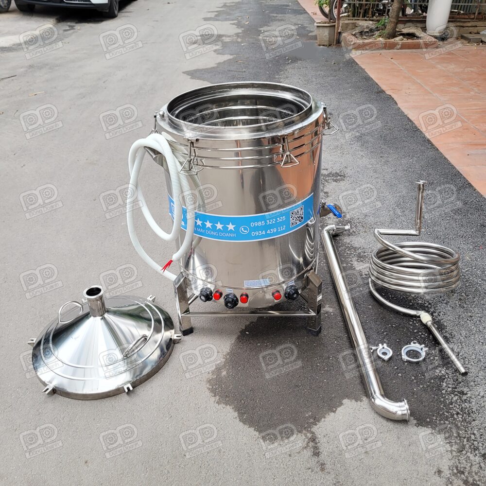 Nồi nấu rượu nhiệt dầu 15kg không thùng lạnh - Ảnh 5