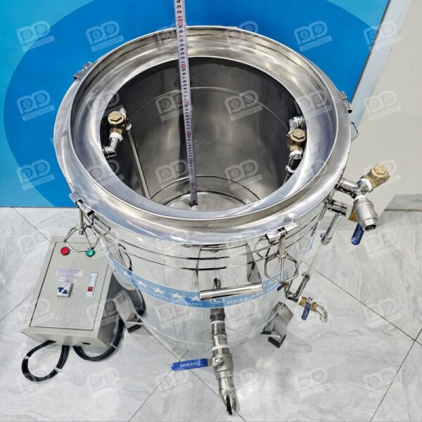Nồi Nấu Rượu Nhiệt Hơi Nước 10Kg 60L 9 🚀 Xóa tan nỗi lo khê cháy: Nhờ hệ thống đun cách thủy 3 lớp, bạn không còn phải