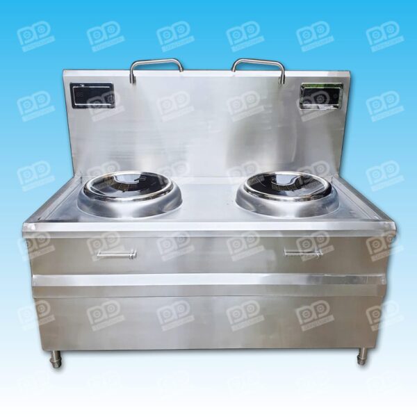 Bếp từ công nghiệp đôi mặt cầu lõm VN