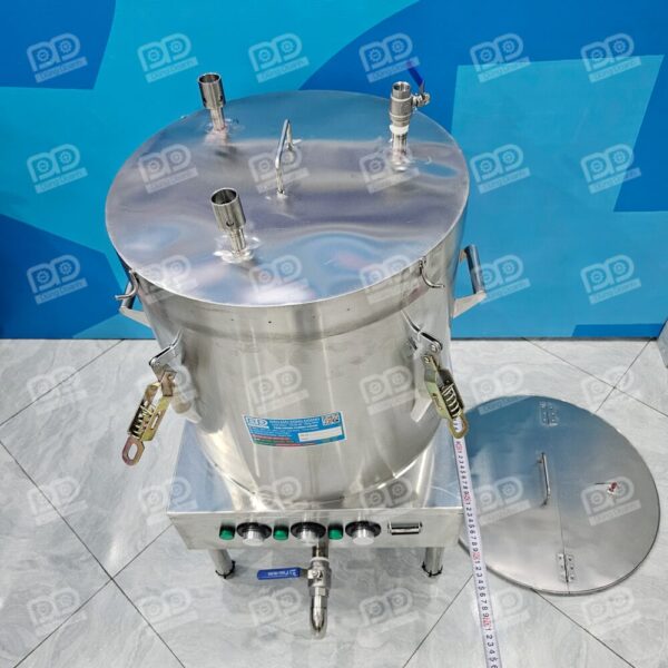 Nồi Ninh Hầm 70 Lít Hầm Xương Nấu Phở 17 Sản phẩm tích hợp đầy đủ: nồi hầm, giỏ xương, ống trụng – 3 trong 1 cực kỳ tiết kiệm diện tích.