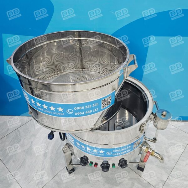 Chõ đồ xôi 20Kg xửng hấp rời 55x30 9 Cơ chế hấp cách thủy hiện đại giúp hạt xôi chín đều, căng bóng và giữ trọn hương vị thơm ngon tự nhiên.