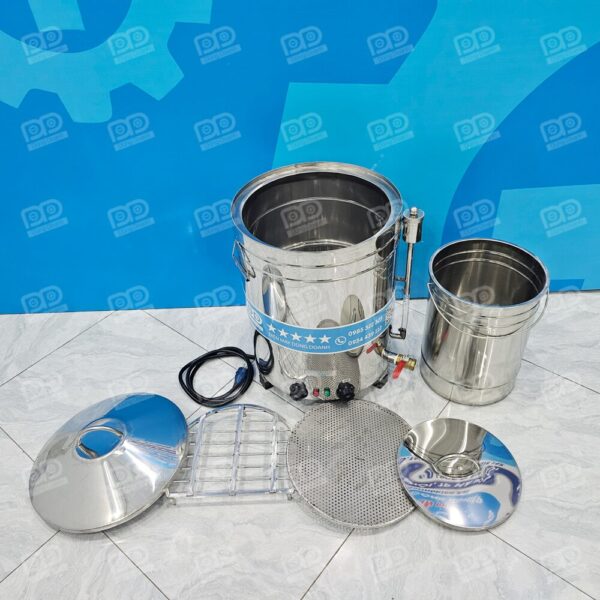 Nồi Luộc - Hấp Pate - Đồ Xôi Đa Năng Φ40x40cm 10Kg Gửi Đi Nước Ngoài 15 Với linh kiện thay thế dễ dàng và chất liệu Inox 304 không tuổi thọ, đây là khoản đầu tư thông minh có khả năng thu hồi vốn cực nhanh cho chủ cơ sở.