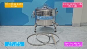 Nồi Tráng Bánh Nắp Gập Bản Lề 53Cm Khuân Vành Kép
