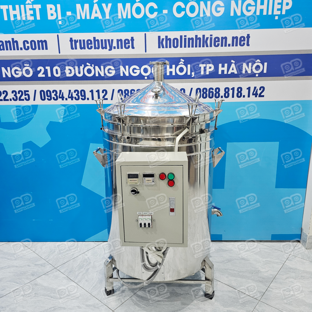 Nồi Chưng Cất Nhiệt Dầu 150 Lít Hẹn Giờ Chỉnh Nhiệt 4 Tủ điện điều khiển rời thông minh đảm bảo vận hành thuận tiện và tiện lợi.