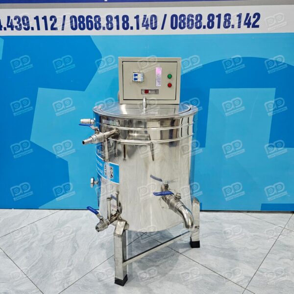 Nồi Sục Hơi Nấu Đậu 40 Lít 9 Nồi có van xả, ống thăm nước tiện lợi