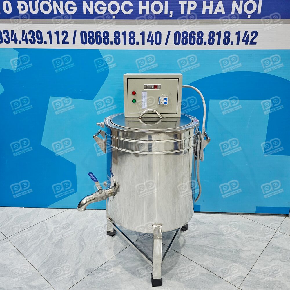 Nồi Sục Hơi Nấu Đậu 40 Lít 5 Nồi Nấu Đậu 3 Lớp Inox 304 Bền Đẹp