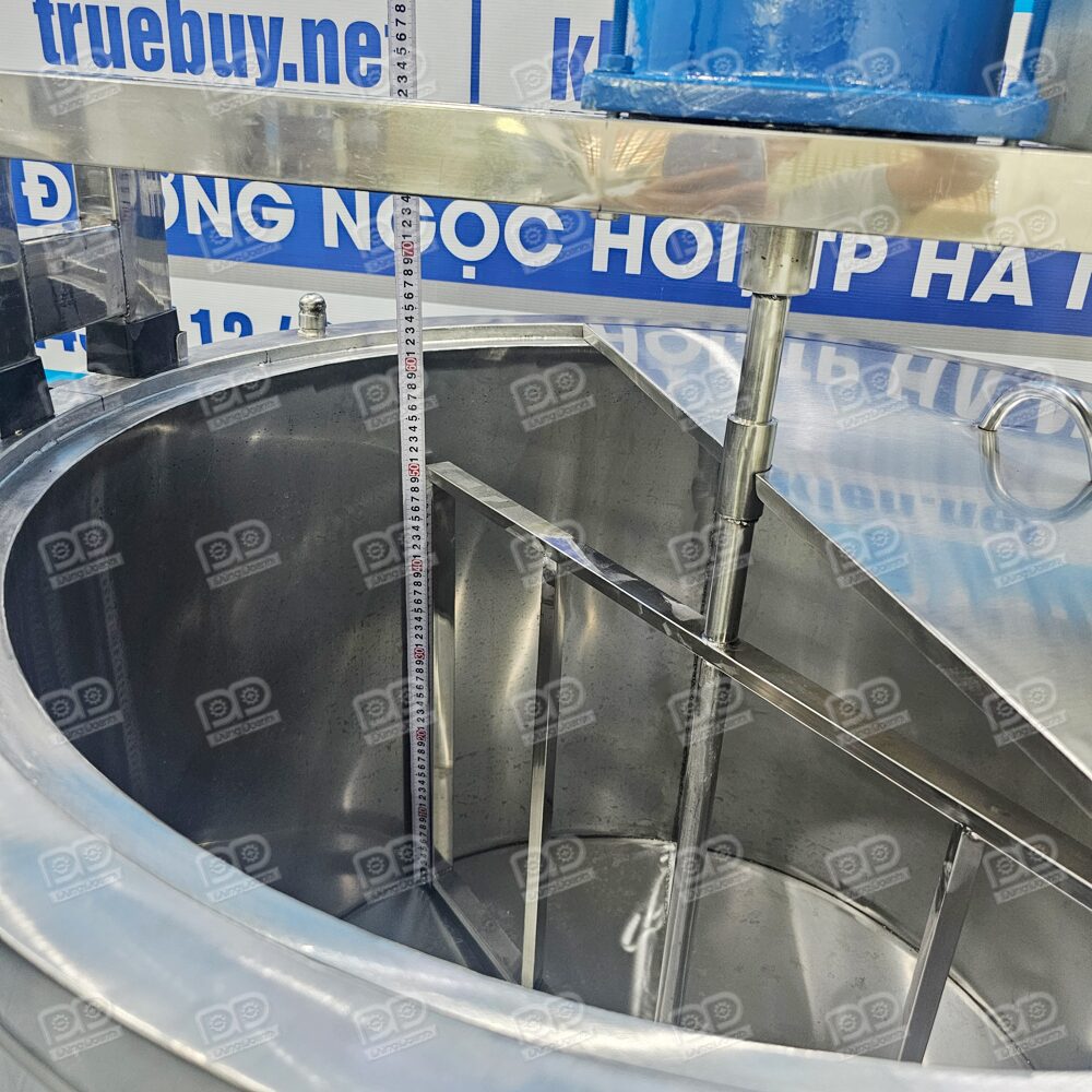 Nồi Khuấy Nhiệt Dầu 300 Lít 5 Kích thước lòng nồi và tay khuấy 300 lít
