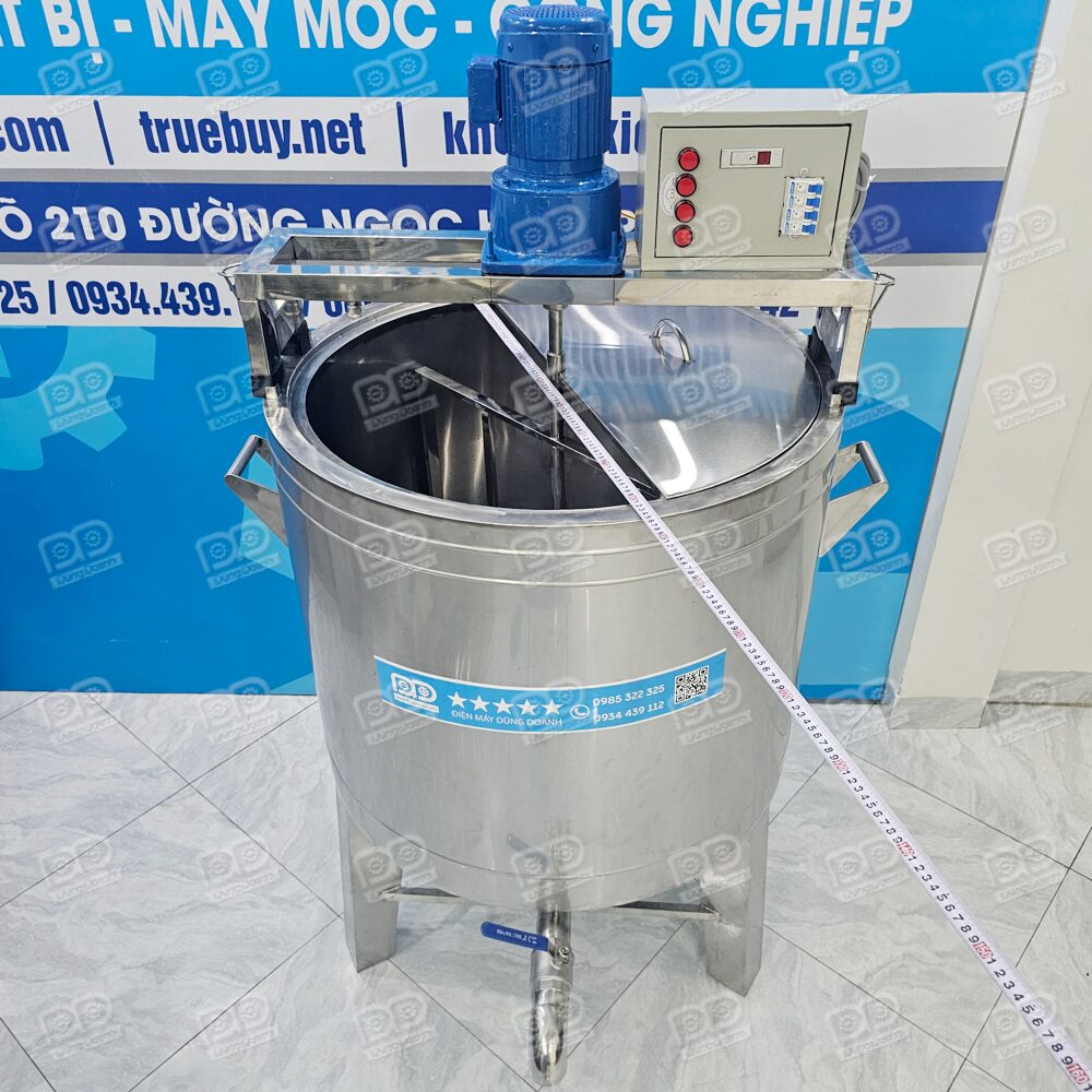 Nồi Khuấy Nhiệt Dầu 300 Lít 4 Kích thước miệng nồi khuấy 300 lít