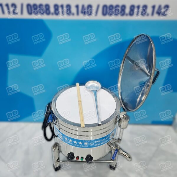 Nồi tráng bánh cuốn 45cm nắp lật bản lề