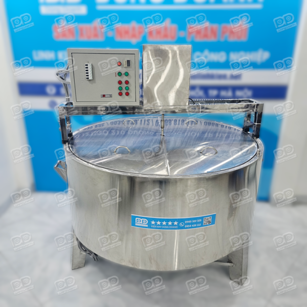 Nồi rán mỡ bò 880L công nghiệp dung tích lớn, chuyên dụng cho gia công chế tạo máy và sản xuấ